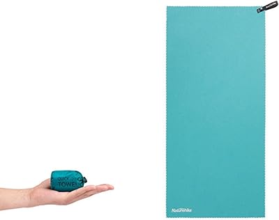 Naturehike Lightweight Bath Towels, Quick Dry,Highly Absorbent, Soft Feel Washcloths, Shower Towels for Daily, Outdoor, Beach, Travel Use Lake Green