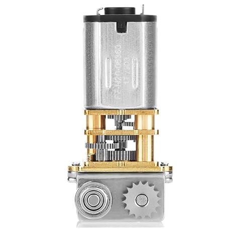 DC 12V Metal Gearwheel Gear Motor, 11RPM N20 Right Angle Metal Micro Gear Motor for DIY RC Toys GM12YN20-3DP