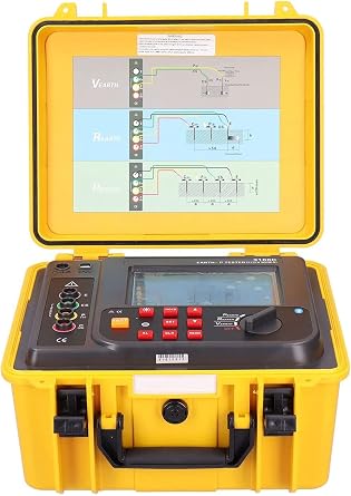 ET3100C Earth Resistance Soil Resistivity Tester Digital Earth Ground Resistance Meter Earth Resistance 0.00 - 30.00k Soil Resistivity 0.00m - 9000km