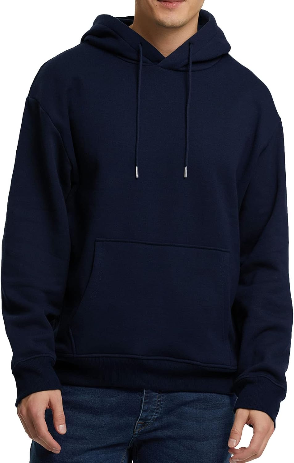 Tuveke Men's Hoodie Sweatshirt Pullover Fleece Hooded Athletic Sweat shirt For Men Hoodies Long Sleeve Kangaroo Pockets
