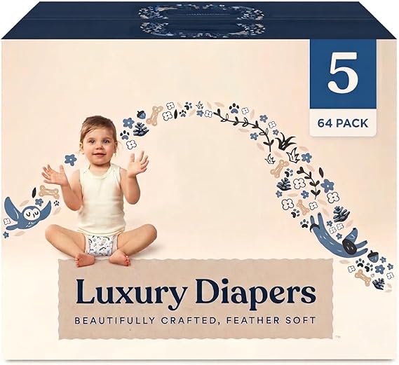 Millie Mooon Luxury Diapers (Size 5 and Count 64)