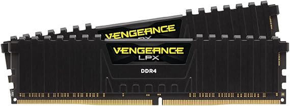 Corsair Vengeance LPX DDR4 RAM 32GB (2x16GB) up to 3200MHz CL16 Intel XMP 2.0 Computer Memory - Black (CMK32GX4M2E3200C16)