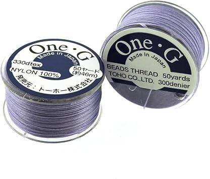 Toho One-G Beading Thread, 50 Yard Bobbin (Light Lavender)