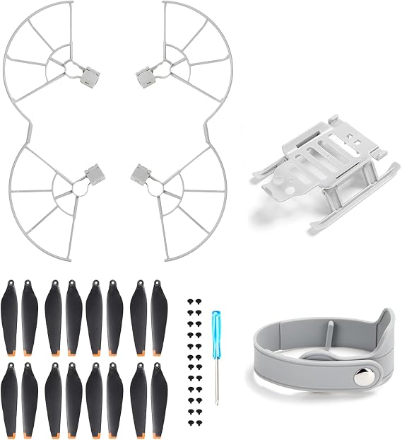 Mini 3 Pro Propeller Guard+16Pcs Propellers+Propeller Holder Strap+Landing Gear Legs for DJI Mini 3 pro Accessories