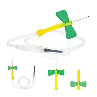 ONE-CARE 21Ga x 3/4" (Box of 50), 12'' Tube Luer Adpt, Industrial Lab Supplies Dispensing Accessories, Individually Packaged, 50 Sets
