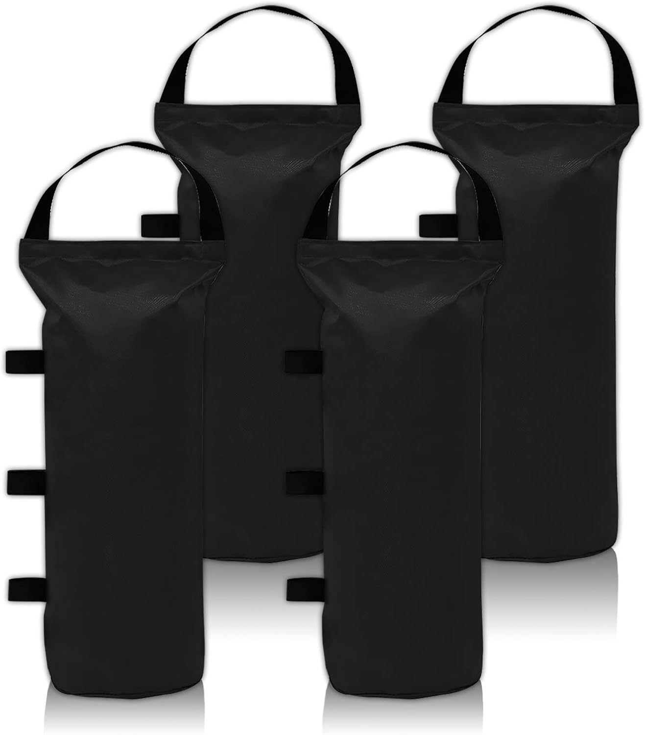 CROWN SHADES 110 LBS Outdoor Pop Up Canopy Tent Weight Sand Bags,4-Pack,Black Without Sand