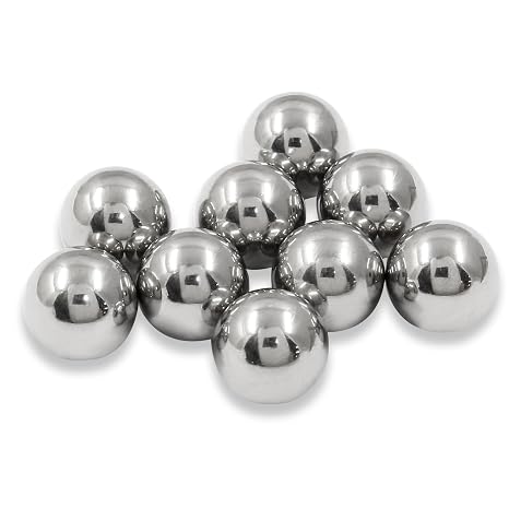9mm Ball Bearing 304 Stainless Steel Precision Steel Ball Metric Mixing Balls for Model Paints Bike Valves50 Pcs
