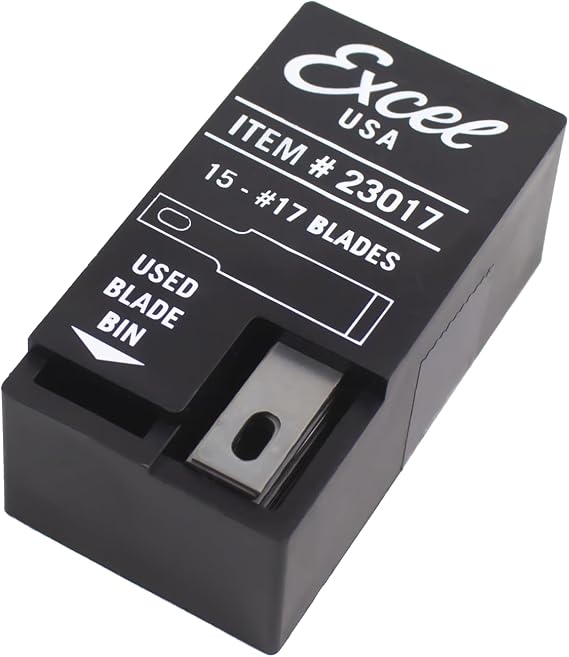 Excel Blades 23017#17 Small Chisel Blade-15 Piece Dispenser