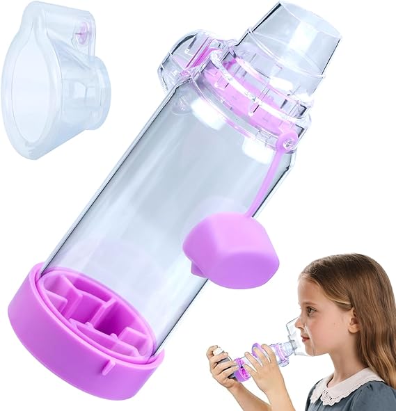 Inhaler Spacer for Kids, FSA-HSA Eligible, OTC Spacer for Inhaler Children PurpleKids