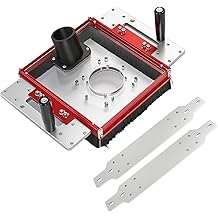 Linear Rail Router Sled Slide Connector with Dust Collection, 2-1/2" Interface Connect Dust Extractor Fit for 20mm Linear Rails and SBR20UU & SCS20UU Slide Block