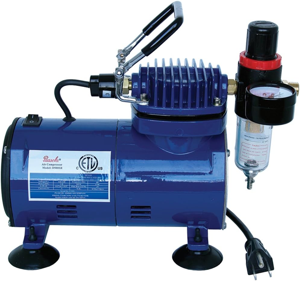Paasche D500SR 1/5 HP Compressor with Auto Shutoff, Regulator and Moisture Trap