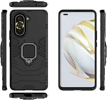 Case for Huawei Nova 10 Case Cover,Magnetic Car Mount Bracket Shell Case for Huawei Nova 10 NCO-AL00 Case Red