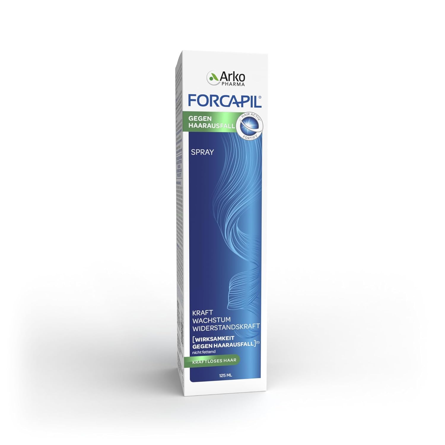 ARKOPHARMA - FORCAPIL Spray Against Hair Loss - Clinically Proven Effectiveness from 1 Month - Strength - Growth - Hair Resistance - 125 ml