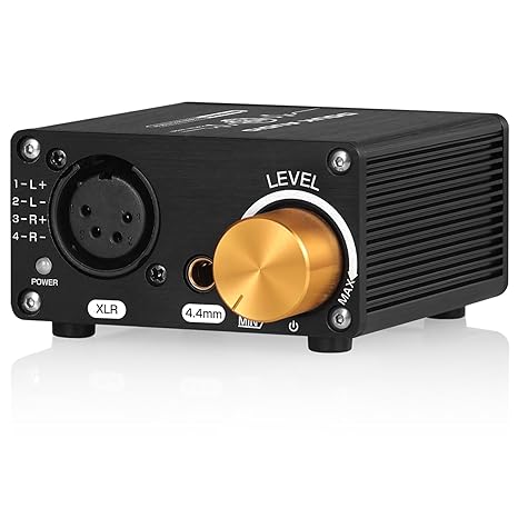 Douk Audio U5PRO HiFi Fully Balanced Headphone Amplifier, Mini Stereo Amp for XLR and 4.4mm Headsets, Replaceable Op-Amps, 18-600 Compatibility, 1500mW Output Power