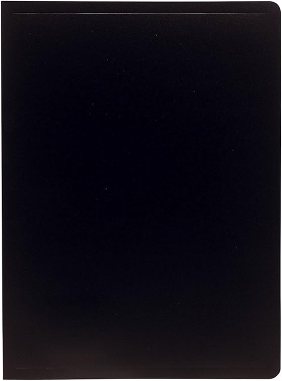 Exacompta - Ref 8511E - Soft PP Display Book - Suitable for A4 Documents, Made from Polypropylene, Lightweight, 10 Pockets, 20 Viewing Pages - Black Cover