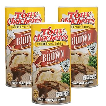 Tony Chachere Instant Gravy Mix, Instant Brown Gravy, 3 Count