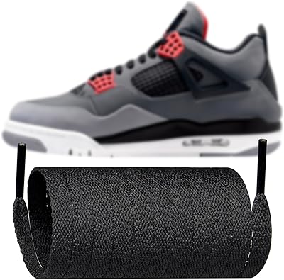 Endoto Shoelaces for Nike Air Jordan 4 Sneakers, 8MM Flat Shoe Laces Replacement Strings