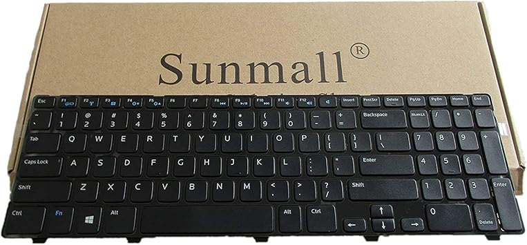 Laptop Keyboard Replacement Without Backlit Compatible with Inspiron 15 3521 3537 15v-1316 15R 3521 3537 5521 5528 5537 5535 M531R, atitude 3540, Vostro 2521 US Layout P/N NSK-LA0SC NSK-DY0SW