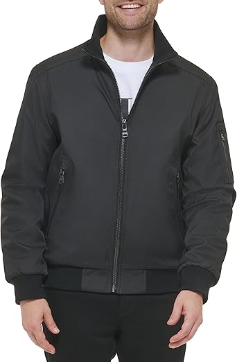 Calvin Klein Mens Winter Coats - Sherpa-lined Hooded Soft Shell Jacket