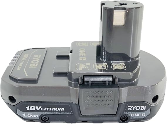 Ryobi P189 18 Volt 1.5 Ah One+ Lithium-Ion Cordless Compact Rechargeable Quick-Release Battery