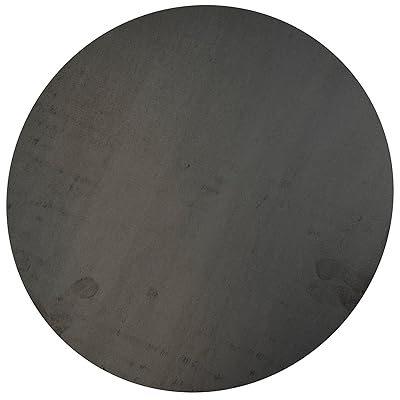 Round Weldable 14 Gauge Hot Rolled Mild Steel Plate Mill Finish 24 Inch Diameter, Pack of 1 - Made in USA