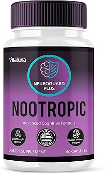 Neuro Guard Brain Supplement Pills, Neuro Guard Capsules for Focus Memory Clarity Nootropic Supplements, Brain Booster Health Premium Cognitive Function Advanced Formula Maximum Strength (60 Capsules)