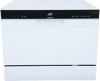 SPT SD-2224DWB: ENERGY STAR Countertop Dishwasher with Delay Start & LED White