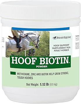 Horse Biotin Powder | Hoof Supplement for Horses | Biotin for Horses | Includes Zinc and Methionine | 18 oz Jar