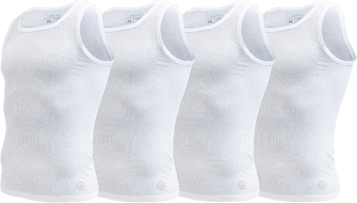 Aeropostale Mens Tank Tops A Shirts Mens Undershirts Contour Fit 4 Pack Tank Top for Men