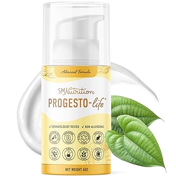 SMNutrition Advanced Progesto-Life Balancing Skin Cream for Women 4oz | Cosmetic Skin Cream | Dermatologist-Tested, Hypoallergenic & Cruelty-Free | 96 Applications