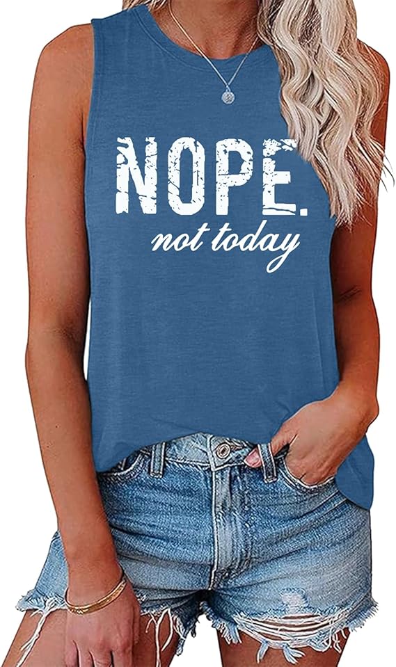 LOOKFACE Women's Sleeveless Tank Top Graphic Cute Tunic
