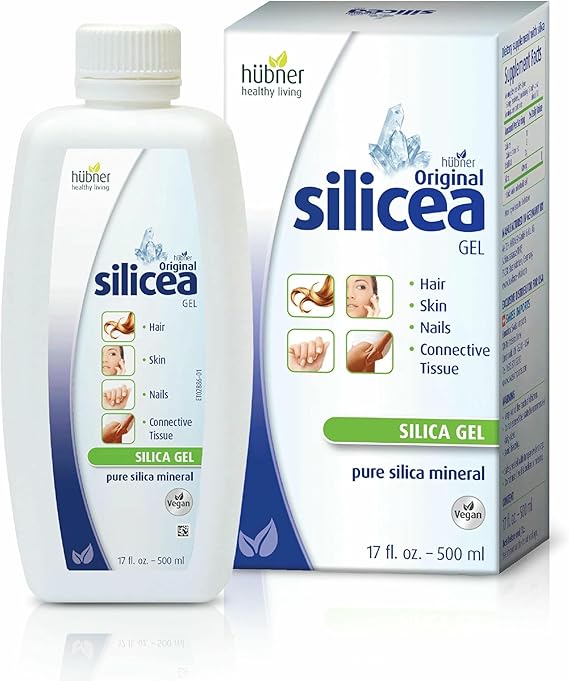 Hubner Original Silicea Gel 17 fl oz / 500 ml for Hair, Skin, Nails, and Connective Tissue, Pure Colloidal Silica Gel Formula, No Additives or Preservatives