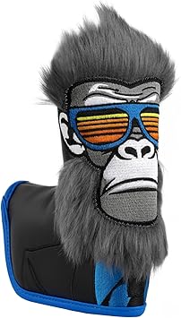 Craftsman Golf Gorilla with Suits Want to Take a Vacation 460CC Driver Headcover Fairway Wood Hybrid Blade Mallet Putter Cover Gift for Men