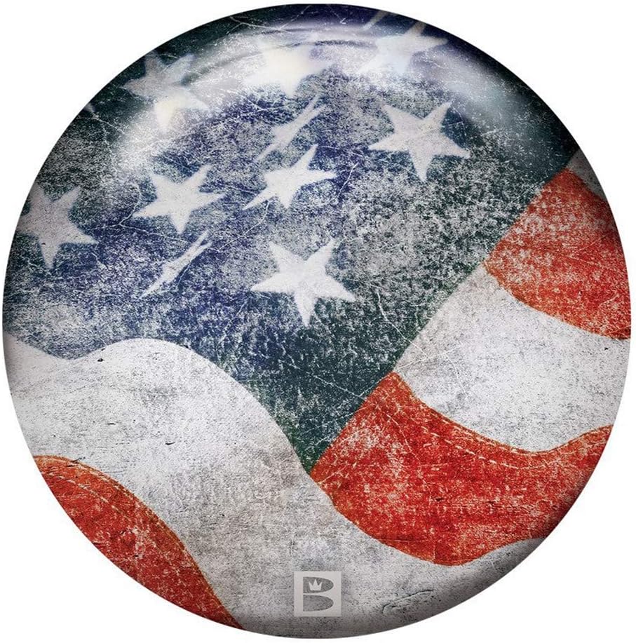 Brunswick Stars and Stripes PRE-DRILLED Viz-A-Ball Bowling Ball