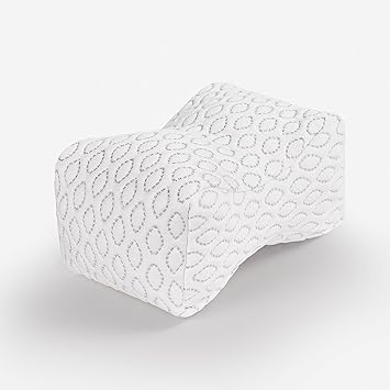 Bedgear Cooling Knee Pillow - Hourglass Design Ideal for Legs and Head - Provides Conforming Support for All Sleep Positions - Washable and Removable Cover