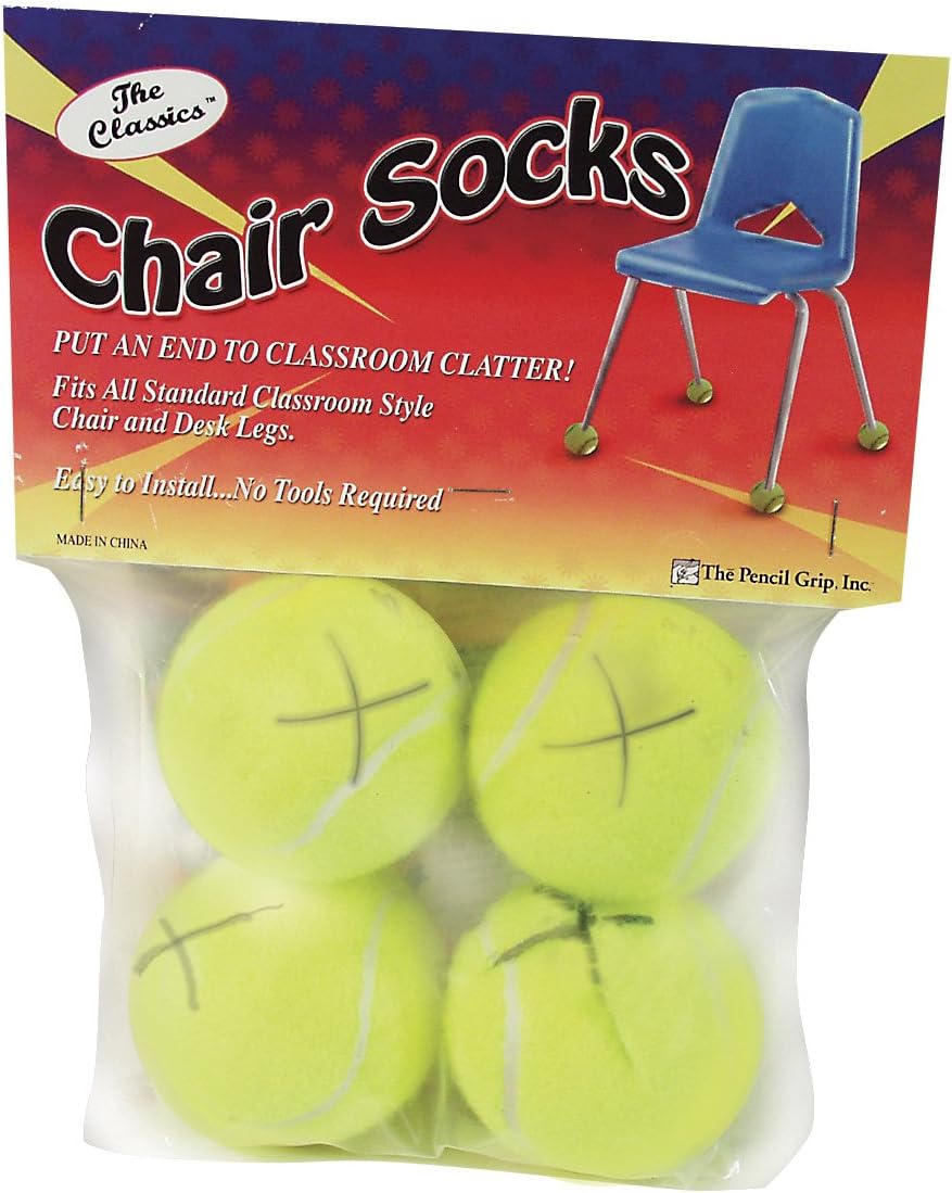 The Classics Chair Sox, Yellow, 4 Count (TPG-230)