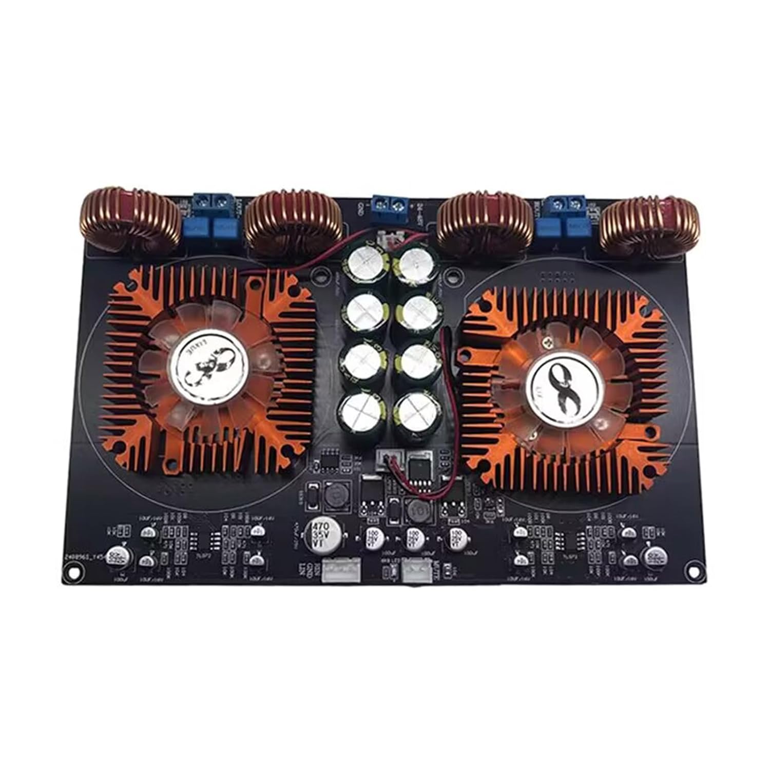 Digital Class-D Amplifier Board 600W600W TPA3255 2.0 Channel Fan for Audiophiles Home Theatre High-End Sound