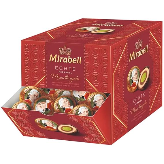 Mozart Chocolate Balls 100 Pieces, 1700 Grams, Mirabell Salzburg