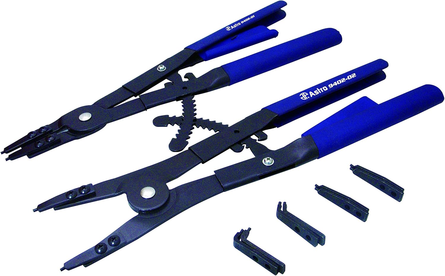 Astro 9402 16 Snap Ring Plier Set - 2 Piece, Blue, Black