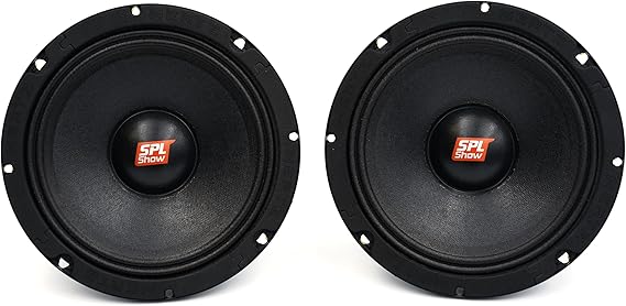 HERTZ SPL Show Series SV-165-NEO 6.5" 4-Ohm SPL Midrange Speaker Drivers (Pair) with Neo Magnets and UV/Waterproofing