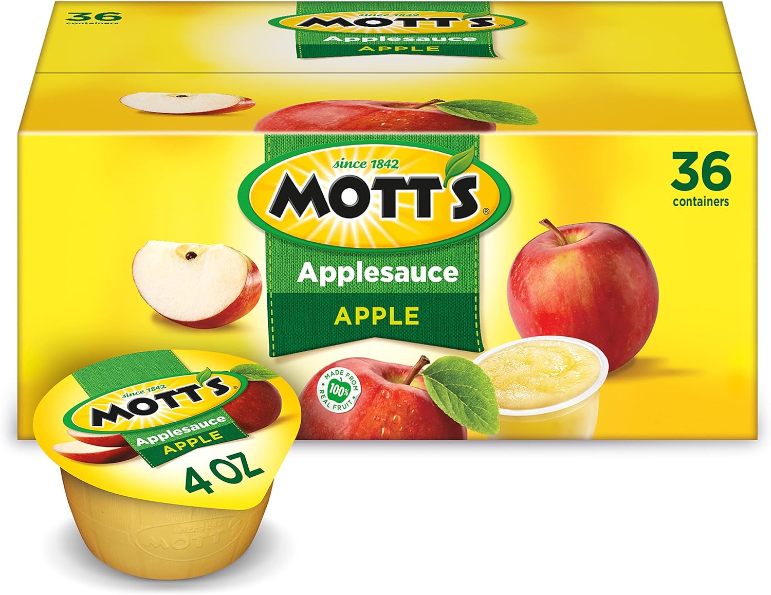 Mott's Applesauce,4 Ounce (Pack of 36)