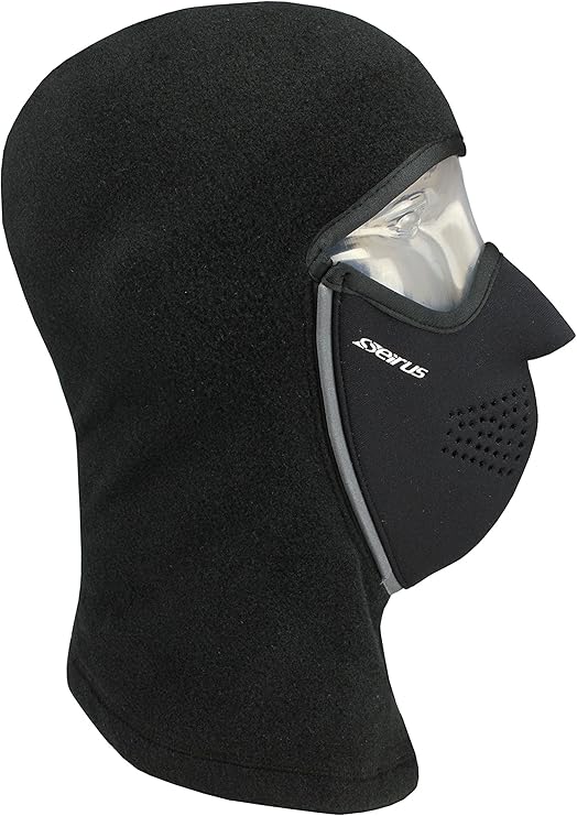 Seirus Innovation Adult Magnemask Convertible Neofleece Cold Weather Mask Combo 3-in-1 Clava with Hood, Face Mask & Neck Warmer