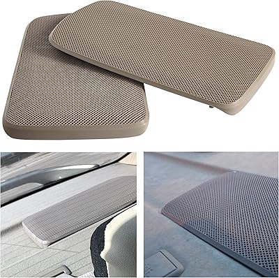 HECASA Replacement Rear Speaker Grille Covers Compatible with 2002-2006 Toyota Camry Pair For Left and Right Side Beige Replacement for T1A-04007-521AA-E0